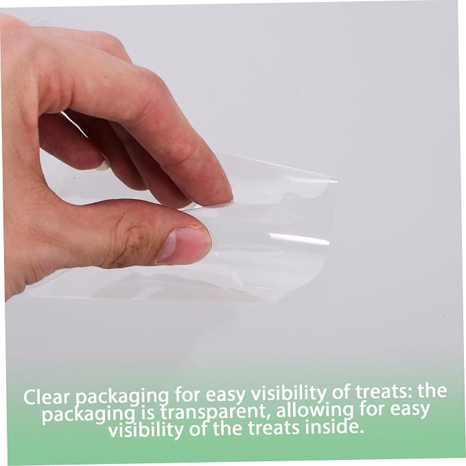PRETYZOOM 100pcs Cellophane Bags for Cookies and Candies Self-sealing Snack Packaging for Parties Decorative Treat Wrappers for Gifting and Celebrations - Image 7