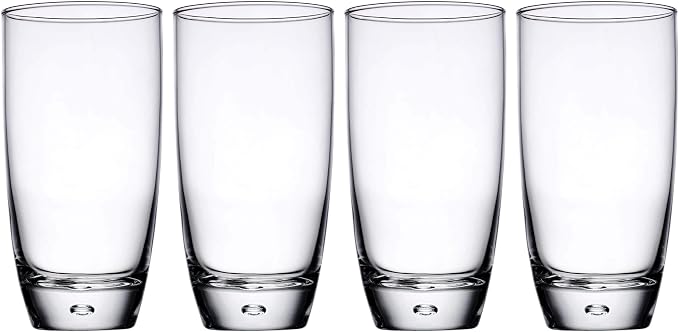 Glaver's Highball Glasses Set Of 4, 16 Oz. Drinking Glasses, Unique Water Glass Cups For Juice, Cocktails, Soda, Heavy Bottom Tumbler Glass - Image 9