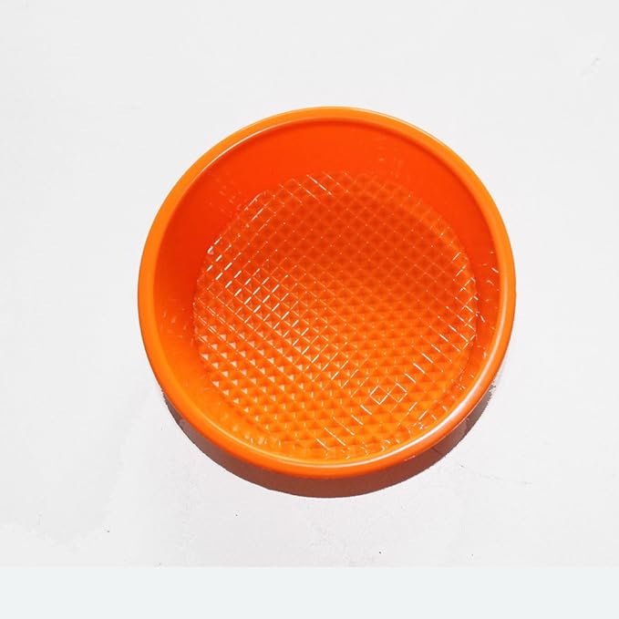 X-Haibei 4.5 Inch Silicone Round Mold, Flexible Mini Cake Pan for Baking Bread, Eggs & Sandwiches, Air Fryer & Oven Safe, Non-Stick Microwave Bread Maker for Keto & Low Carb Recipes