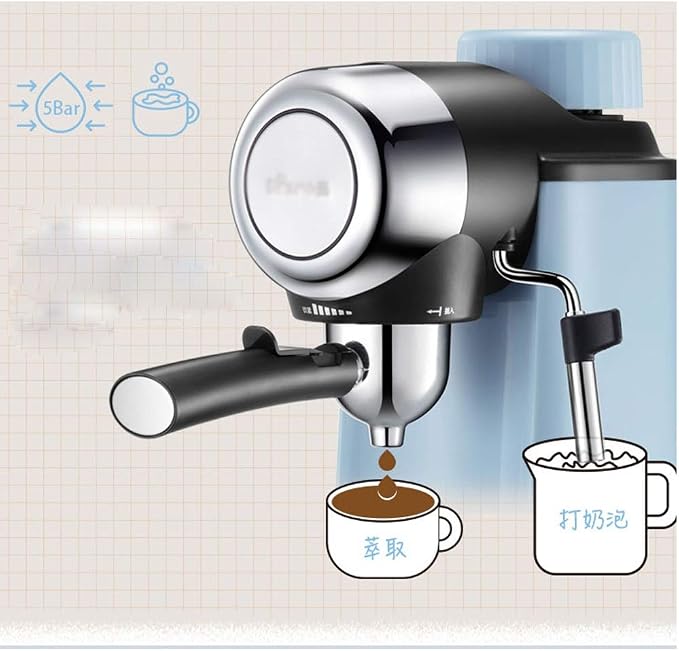 Espresso Coffee Machine Semi-automatic Maker Cappuccino Moka Bulid-in Milk Frother 220V 50HZ Steam - Image 5