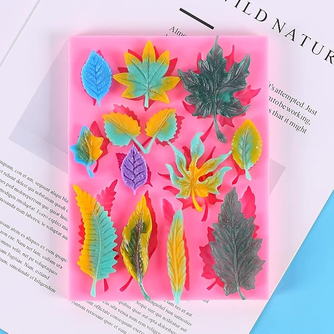 Cestony Leaf Shape Silicone Molds for DIY Cake Fondant Biscuit Cookies Soap Sugar Pudding Chocolate Hard Candies Dessert Candle Decor - Image 7
