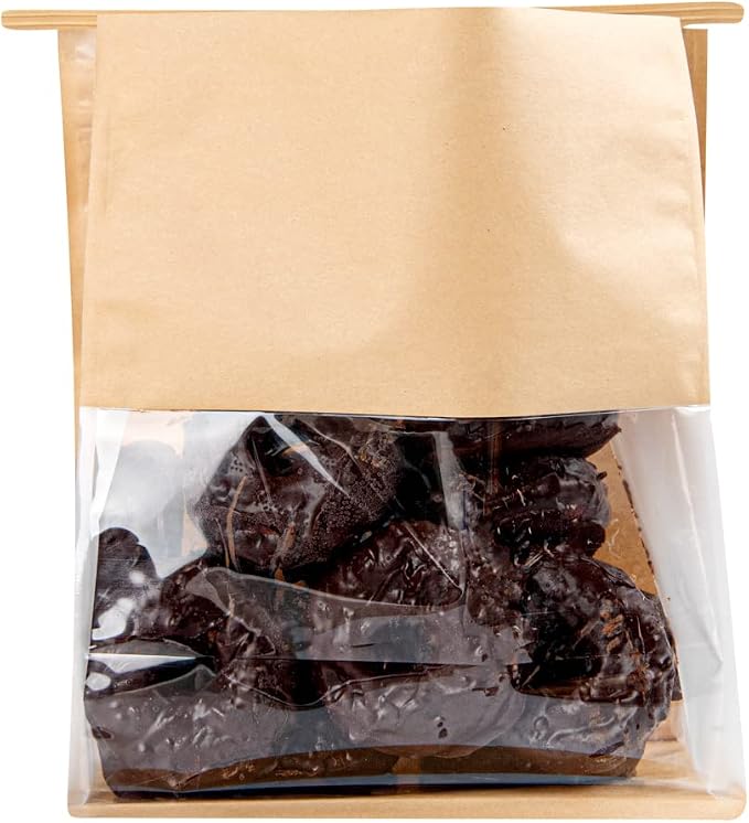 Restaurantware Kraft Paper Cotton Tin Tie Bag, 100 Pack - Image 9