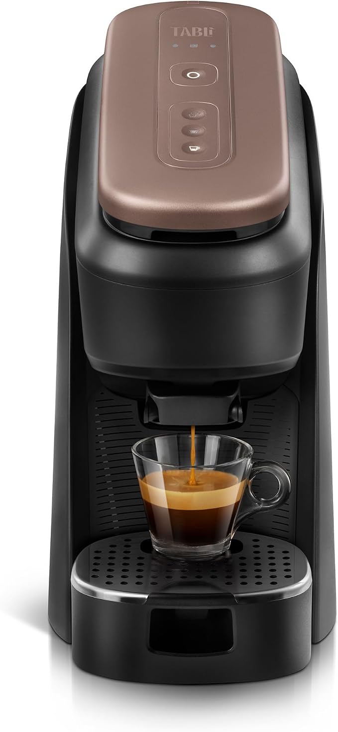 Lavazza Tabli Espresso Machine, works with 100% Coffee Tabs (Brown) | Single-serve espresso system. Tabli 100% Coffee Tabs compatibility. Easily brew an espresso, lungo, or double shot. - Image 2