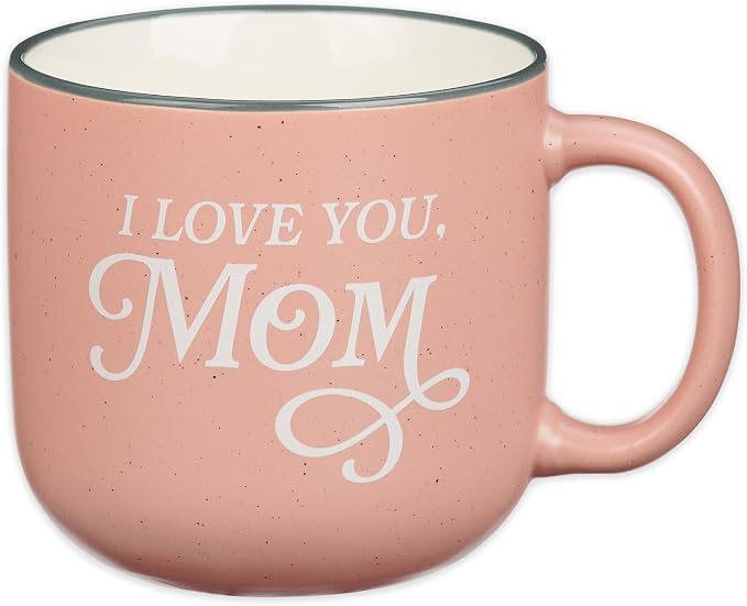Christian Art Gifts I Love You Mom Coffee Mug, Proverbs 31 Bible Verse, Microwave/Dishwasher Safe, 14 oz, Pink & White Mom Mug, Gifts for Mom by ChristianArtGifts