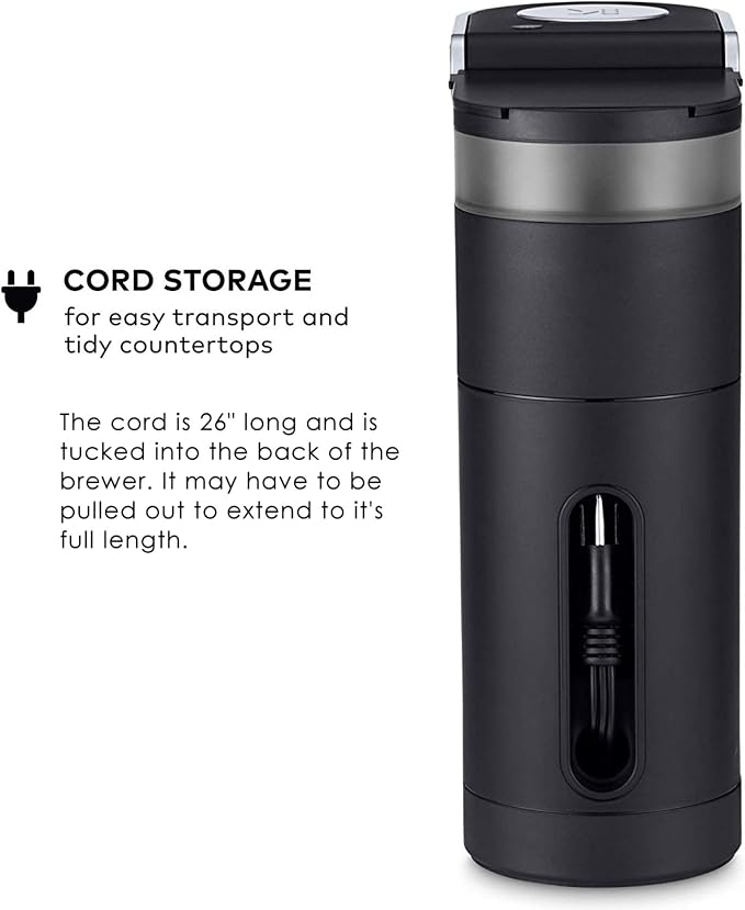 Keurig K-Mini Single Serve K-Cup Pod Coffee Maker, 6 to 12oz Brew size, with Cord Storage, Perfect for Small Spaces, Black | Cord Storage, Small Spaces - Image 7