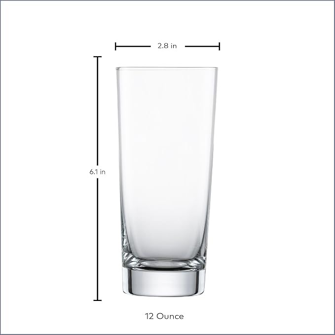 SCHOTT ZWIESEL Basic Bar Selection Long Drink Glass (Set of 6), Drinking Glass for Longdrinks, Dishwasher-Safe Tritan Crystal Glasses, Made in Germany (11 Ounce) - Image 6
