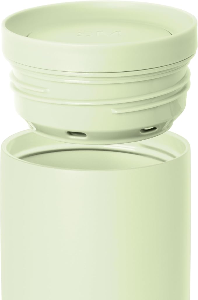 Simple Modern Insulated Travel Coffee Mug 360° Lid | 16oz | Green | Voyager Ceramic-Lined Insulated Stainless Steel Coffee Tumbler, Iced Coffee Cup, Mug with Lid | Fits Cupholder, Honeydew - Image 2