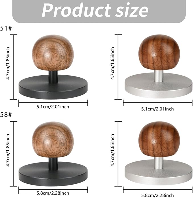 Versatiled Coffee Tamper Tool Comfortable Grip for Home Brewing and Coffee Shop Use Available in 51mm and 58mm Size Tamper - Image 3
