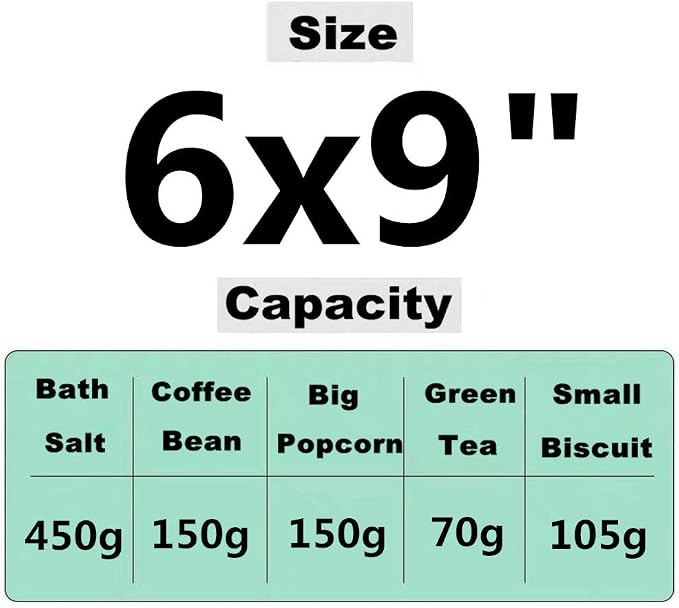Kraft Paper Bags With Frosted Window And Zip Decorative Heavy Duty Heat Seal Recycled Resealable Mylar Stand Up Pouches Bags Sealable For DIY Food Snack Cookies Candy Coffee Popcorn (6x9+3.2inch) - Image 4