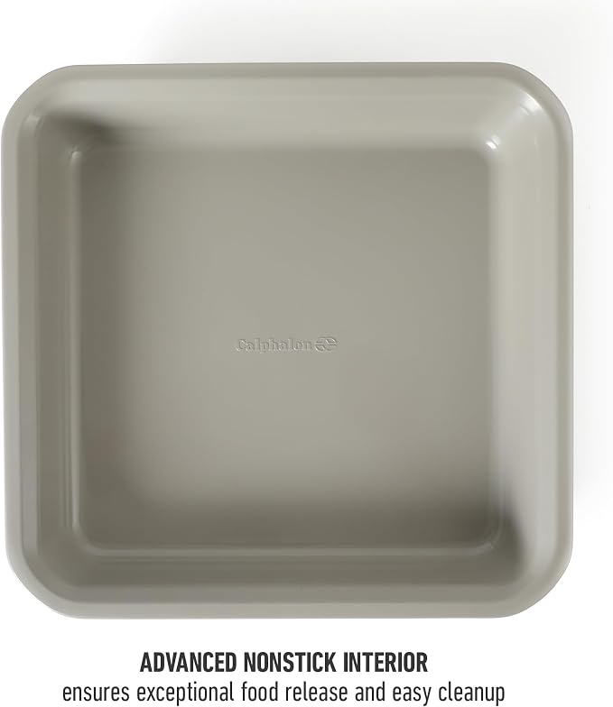 Calphalon Legacy Bake Pan, 9 Inch Baking Pan PFA Free Nonstick Heavy Gauge Steel Bakeware for Even Heating, Oven Safe Squre Pan for Cakes, Brownies, Roasting, Everyday Kitchen Use - Image 5