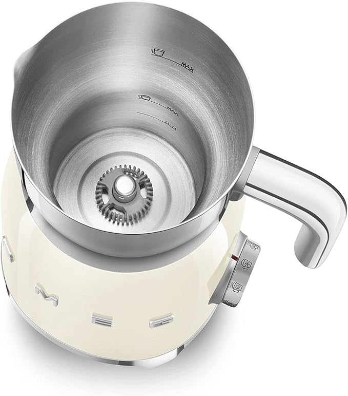 Smeg MFF01CRUS 50's Retro Style Milk Frother - Cream