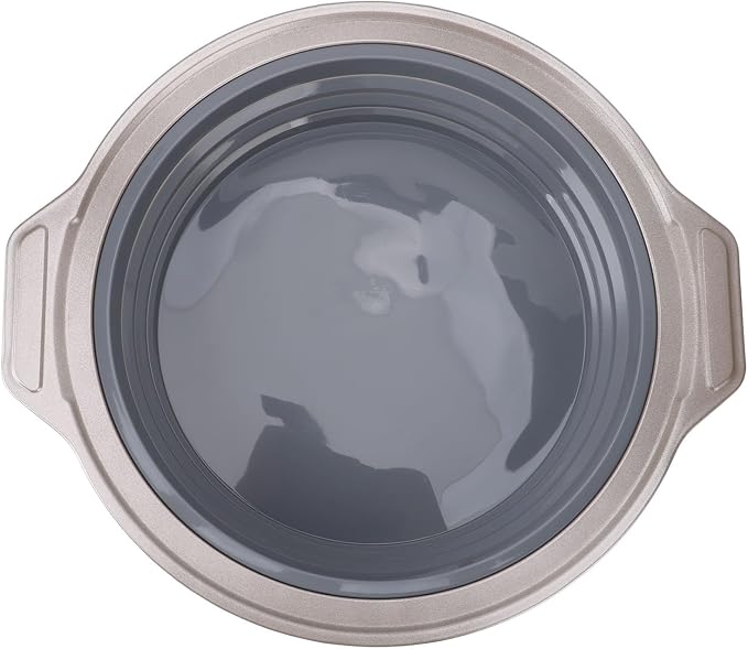Silicone Cake Pan, Foldable Cake Pan Press Type Quick Release Heat for Layer Cake (Grey) - Image 3