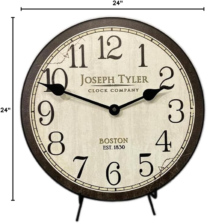 Merchantile Wall Clock, Available in 8 Sizes, Most Sizes Ship 2-3 Days, Whisper Quiet. - Image 8