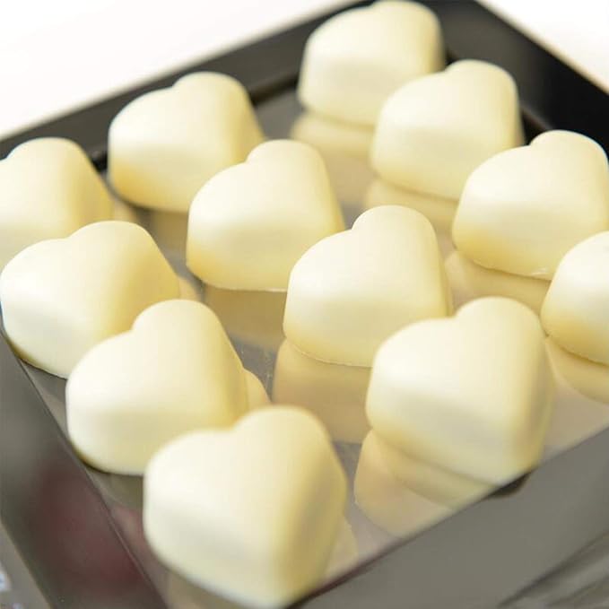 Polycarbonate Chocolate Mold, Sweet Candy DIY Mold 21 Mini Heart Shaped Clear Plastic PC Handmade Chocolate Making Mold Pastry Dessert Baking Pan Cake Decoration Tool for Mousse, Jelly, Candy, Chocola - Image 6