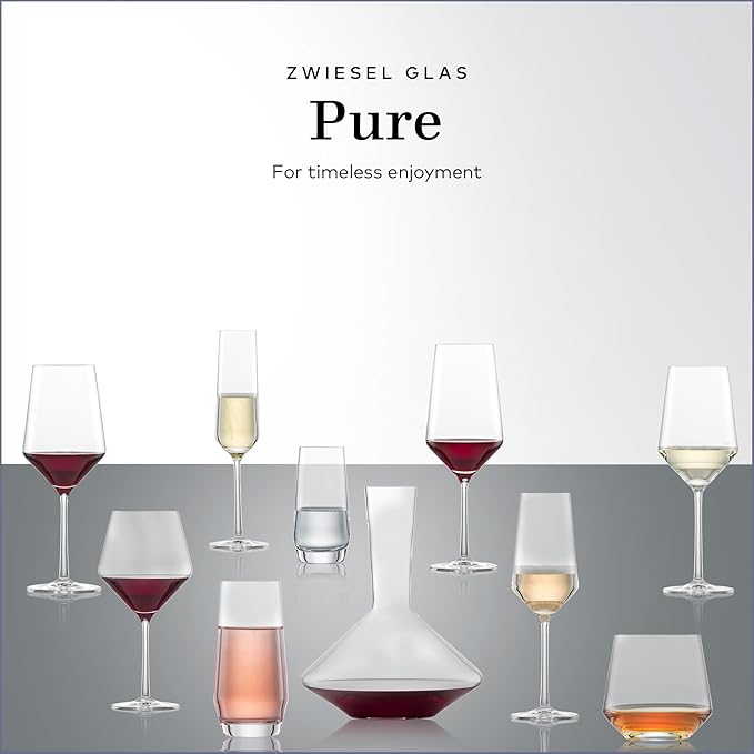 Zwiesel Glas Pure Bordeaux Red Wine Glass (Set of 2), Bordeaux Glasses for Red Wine, Dishwasher-Safe Tritan Crystal Glasses, Made in Germany (23 Ounce) - Image 4