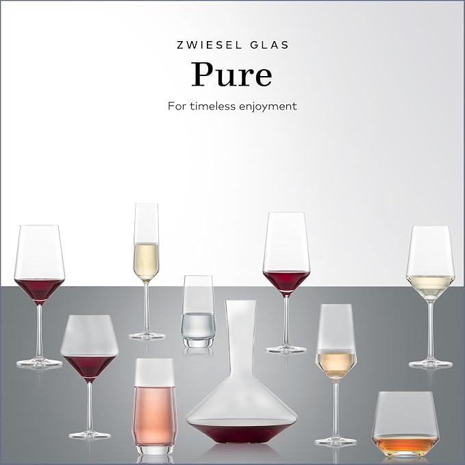 Zwiesel Glas Pure Champagne Glass (Set of 6), Champagne Flutes with Effervescent Point, Dishwasher-Safe Tritan Crystal Glasses, Made in Germany (10 Ounce) - Image 4