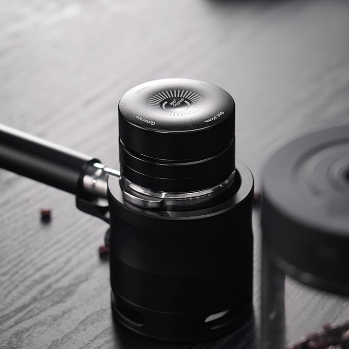 IKAPE 58.35MM Espresso Coffee Distributor, Coffee Dual-Bearing & High-Speed Distribution Tools, Adaptive Height Coffee Tamper Leveler for Over 58mm Portafilters