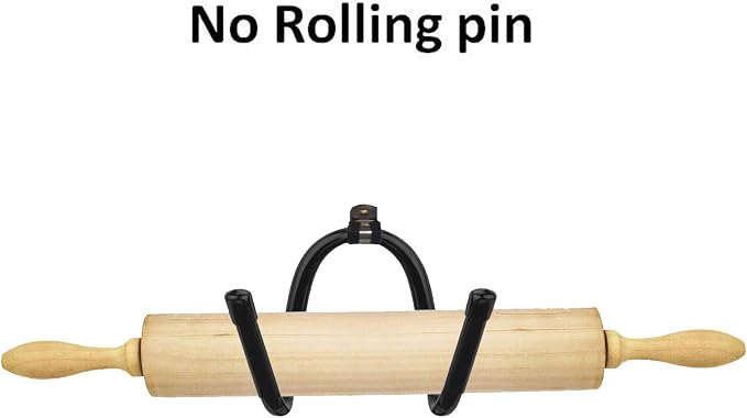 Rolling Pin Holder Rolling Pin Display Rack Rolling Pin Storage Rolling Pin Display Rack – Wall Mount Bottle Storage Organizer – Hardware Included - Rustic Home Decor Colonial Wall Décor - No Rolling - Image 6