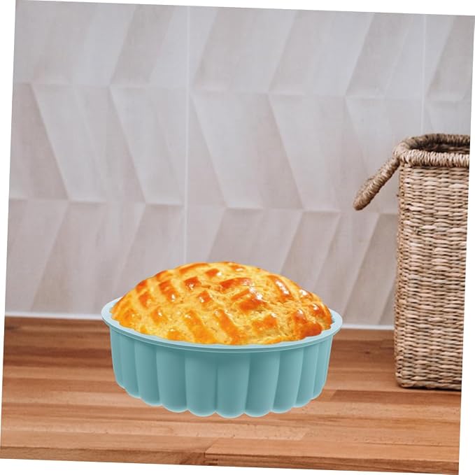 Ciieeo 8-Inch Food-Grade Silicone Round Cake Mold 2-Piece High-Temperature Baking Set for Charlotte Cake Tart and Pie for Home Baking - Image 5