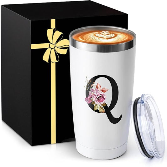 20 Oz Insulated Coffee Cup with Lid Car Tumbler Travel Mug New Mom after Birth First Time Mama Parents Announcement Nurse Newborn Pregnancy Wife Maternity Expecting Gender Neutral Cool Letter Gifts by MNZZ