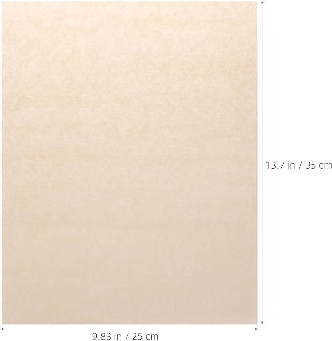 150pcs Greaseproof Parchment Paper Non Stick Baking Sheet 13.8x9.8 Inch Rectangle Paper Liner for Air Fryer Baking Fish Sticks Bread with Splatter Protection - Image 2