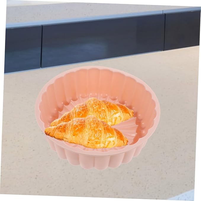 Alipis 2pcs Food-grade Silicone Cake Pan Charlotte Mold Round Cake Molds for Baking High-temperature Resistant Petal Shape for Tart - Image 2
