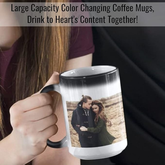 TANGLONG 15oz Tazas Magicas Para Sublimacion Mug Set of 12-Color Changing | Ceramic Cup,Tazas Para Sublimar for Milk, Hot Cocoa,Sublimation Blanks,Heat Sensitive Coffee Mugs for homemade gifts - Image 5