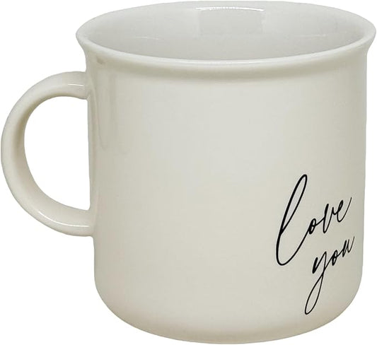 Sweet Water Decor Love You Coffee Mug, 11 oz Ceramic Cup, Dishwasher & Microwave Safe, Cute Mug for Moms, Wife & Grandma, Mother's Day & Birthday Gift Idea, For Tea & Espresso by SweetWaterDecor