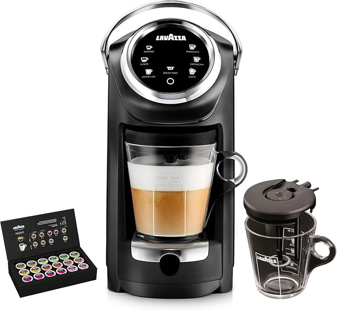 Lavazza Expert Coffee Bundle Classy Plus All-In-One Machine + 1 Welcome Kit Pack of 36 Mixed Capsules + 1 Extra Vessel by LavazzaCoffee