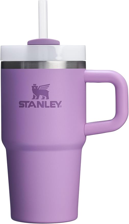 STANLEY Quencher H2.0 Flow State Tumbler, 20 oz, Lilac | Handle and Straw | 3-Position Lid | Cup Holder Compatible for Travel | Insulated Stainless Steel Cup | BPA-Free by Unknown