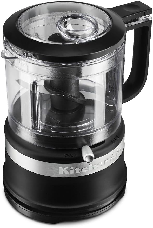KitchenAid 3.5 Cup Food Chopper KFC3516BM, Matte Black | Dishwasher-safe Work Bowl, Stainless Steel Multi-Purpose Blade, 2 Speeds Plus Pulse, Easy Cord Wrap - Image 2