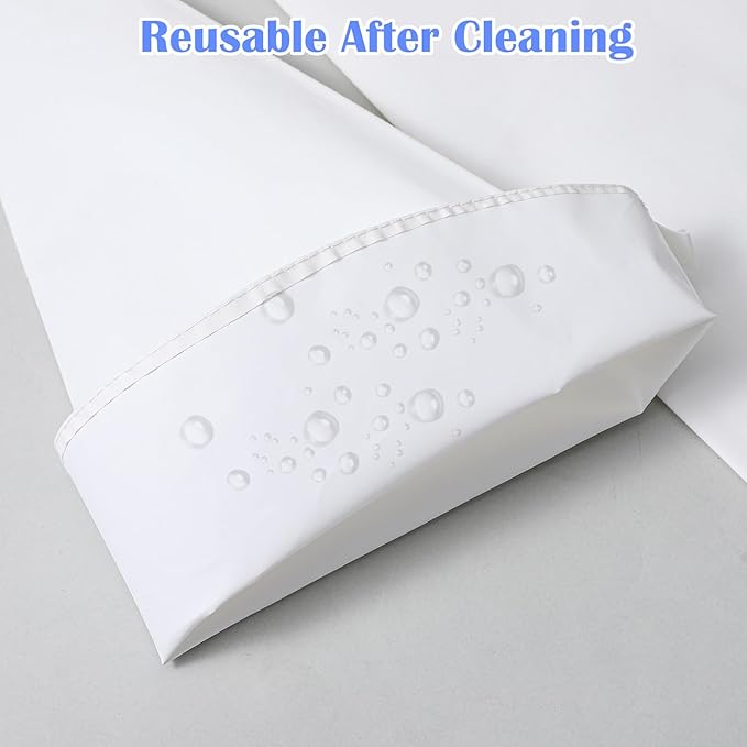 4PCS Reusable Piping Bag,Cotton18 Inch Piping Bags, Hanging Cake Pipings Bags, Used to Decorate Various Cake Cookies, Cream Puff, Ice Cream, Donut Filling, White