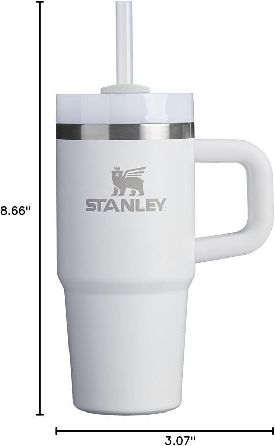 Stanley Quencher H2.0 Tumbler with Handle and Straw 14 oz | Flowstate 3-Position Lid | Cup Holder Compatible for Travel | Insulated Stainless Steel Cup | BPA-Free | Frost - Image 12