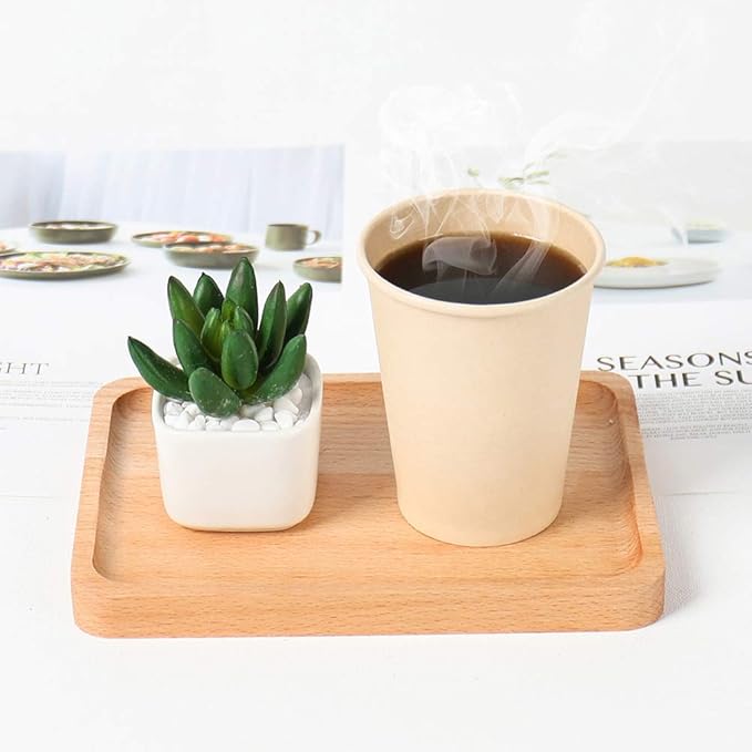 Disposable Coffee Hot Paper Cups Brown 120 Count 10 oz