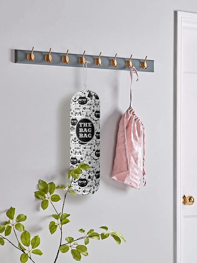 Grocery Bags Holder Organizer - Wall Mount Plastic Bags Storage Container Dispensers, Pet Lovers Home Kitchen Essentials - Image 5