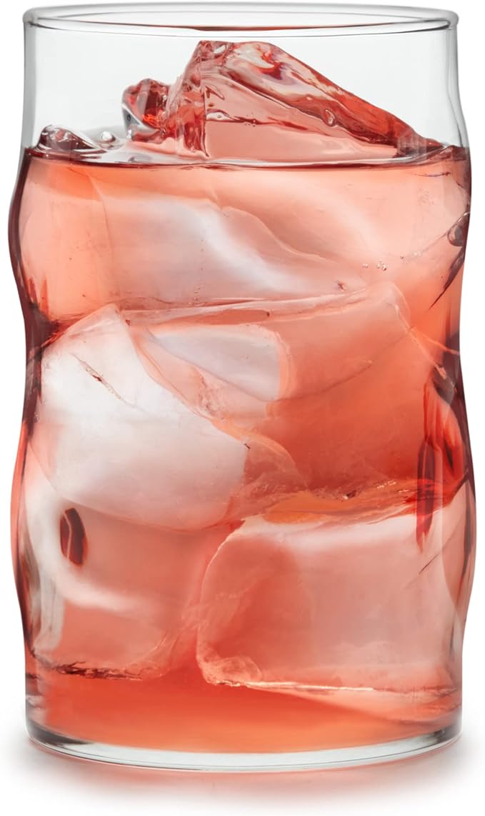 Libbey Lava Tumbler Drinking Glasses, All Purpose, Molten Groove Glasses Set of 8, Tactile, Tall Drinking Glasses for Water, Cocktails - Image 7