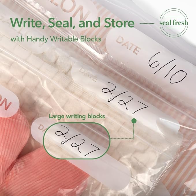 Seal Fresh 5 Gallon Large Plastic Storage Bags – 18" x 24" (30 Count) – Reusable XXL Extra Large Clear Jumbo Zip Bags with Sealable Zipper Top For Clothes, Travel, Moving - Image 6