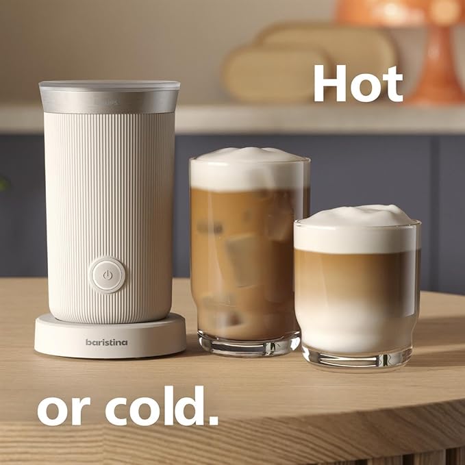 Philips Baristina Milk Frother - Foam milk perfectly​. Hot and Cold. Dairy and Non-Dairy. Easy to Clean. for Philips Baristina Espresso Machines. Milky White (BAR311/00) - Image 3