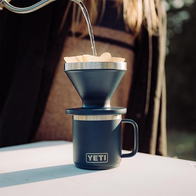 YETI Rambler 10 oz Ceramic Lined Stackable Mug, Vacuum Insulated, Stainless Steel with MagSlider Lid, Ridgeline - Image 9
