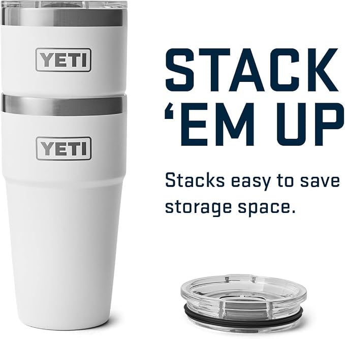 YETI Rambler 20 oz Stackable Tumbler, Stainless Steel, Vacuum Insulated with MagSlider Lid - Image 6