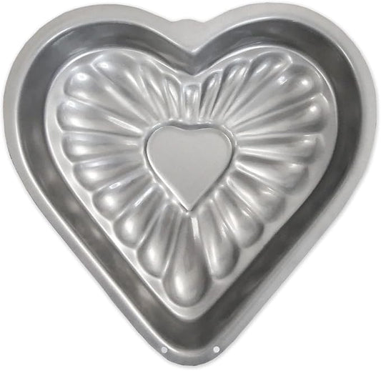 USA Pan Global Bakeware Fancy Heart Cake Pan by USAPan
