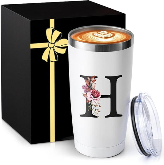 20 Oz Insulated Coffee Cup with Lid Car Tumbler Travel Mug Brides Cute Stuff Her Wedding Day Bridal Shower Bachelorette Best Party Engaged Engagement Personalized Unique Cool Special Customized Gifts by MNZZ