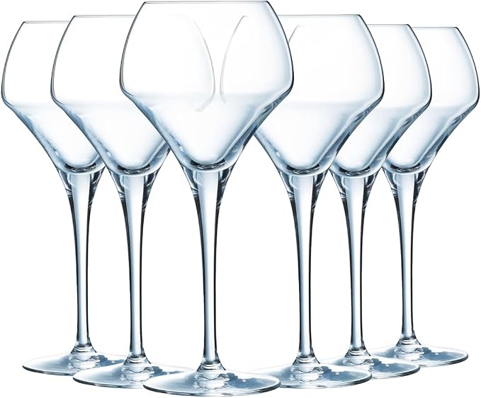 Chef & Sommelier Stemmed glass 37 cl Open Up Round | Krysta Crystalline Ultra-Resistant Stemmed Glass for Tasting, Dishwasher Safe, Made in France by Chef+%26+Sommelier