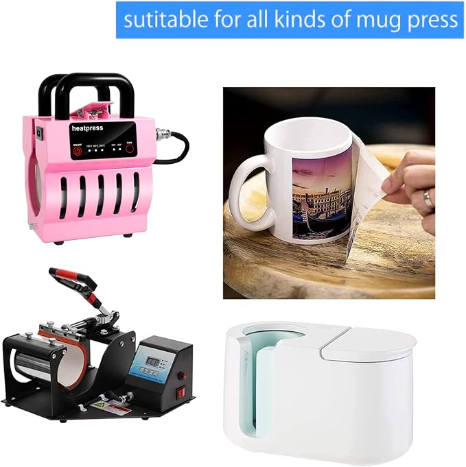 Sublimation Mugs, White Coffee Mugs 11oz Sublimation Coffee Cups AAA Coating Ceramic with Large Handle, Blanks White Mugs Set with Gift Boxes(Set of 36) - Image 7