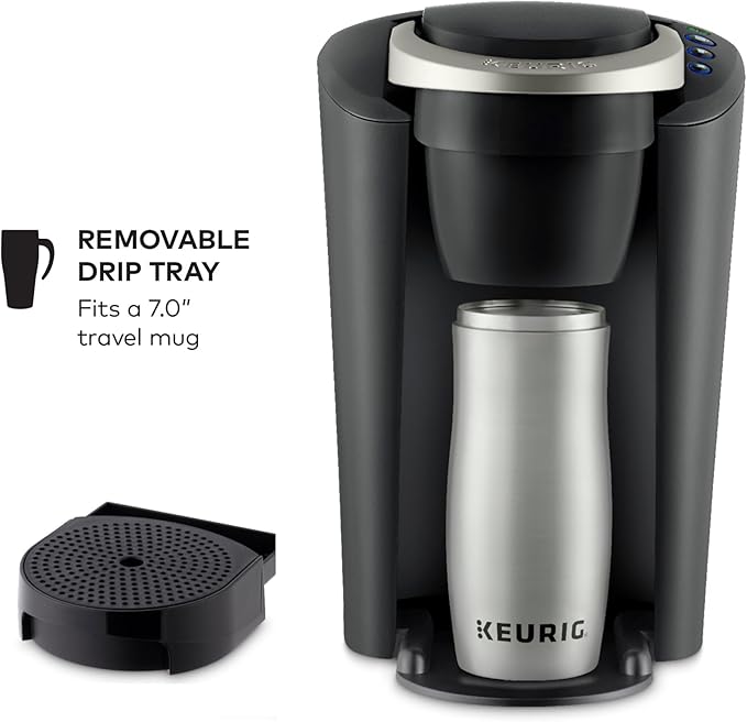 Keurig K-Compact Single-Serve K-Cup Pod Coffee Maker, with 3 Brew Sizes, Smart Start Feature, 36oz Removable Reservoir, Black - Image 3