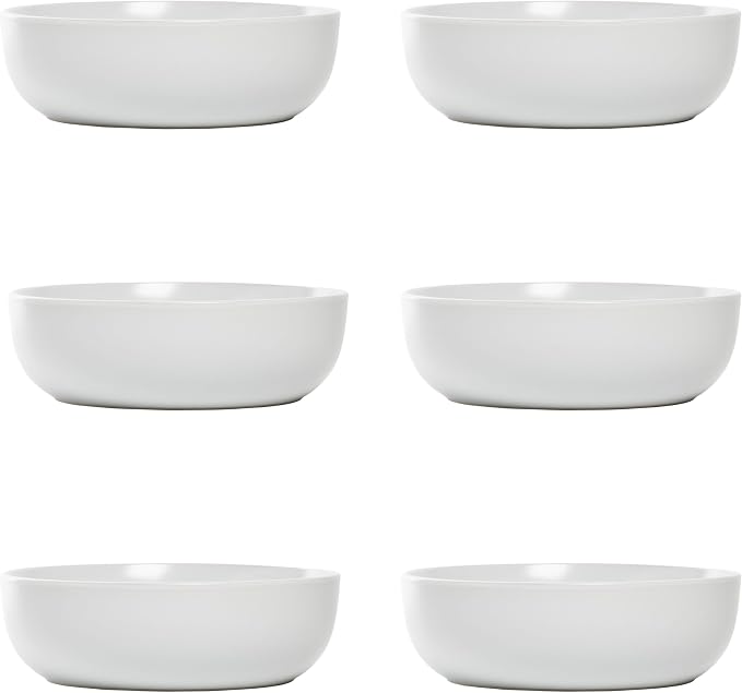 10 Strawberry Street Wazee Matte Coupe Dinnerware, Bowl, White, Set of 6 by 10StrawberryStreet