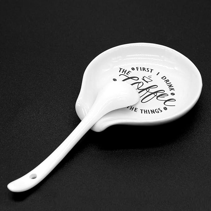 Littlefa Coffee Spoon Rest-Coffee Spoon Holder-Coffee Bar Accessories | Funny Ceramic Coffee Spoon Rest for Coffee Bar Accessories Essentials, Coffee Lovers Gifts - Image 5