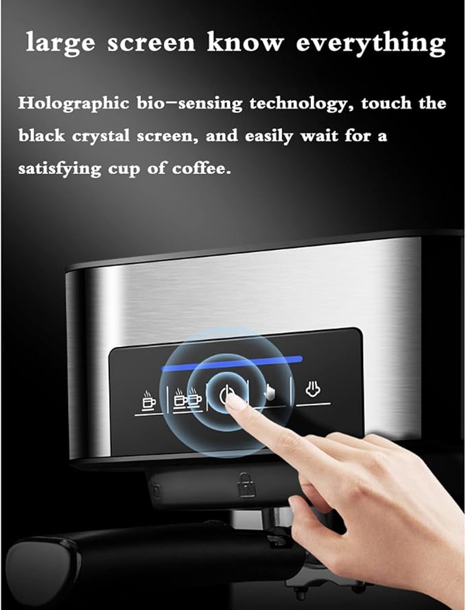 20 Bar Pump Espresso And Cappuccino Machine Italian Coffee Machine Household Small Semi-Automatic High Pressure Steam Milk - Image 3