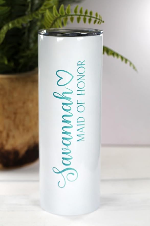 Bacherlorette Party Drink Tumbler - Personalized Bridesmaid Cup with Name 20 oz