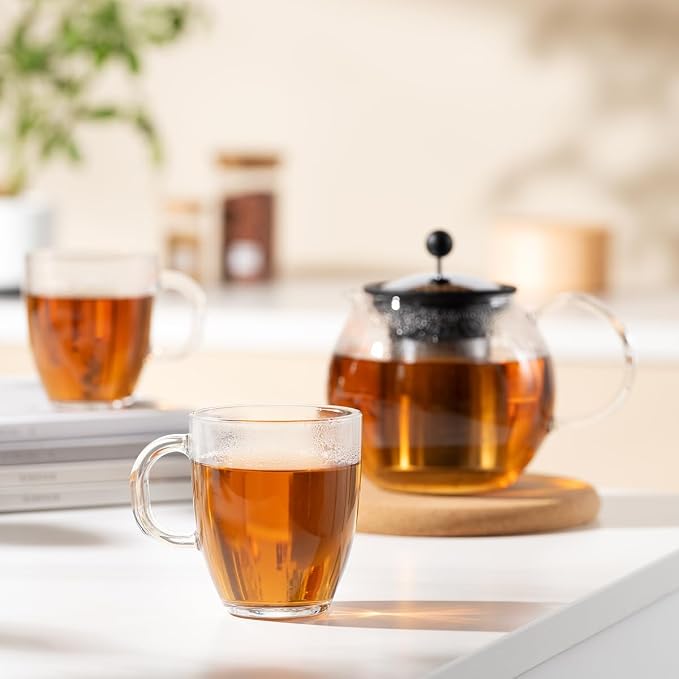 Bodum 12oz Bistro Coffee Mug Single-Wall Tempered Glass, 2 Pack, Clear | Single-Wall - Image 5